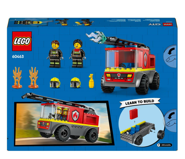 LEGO City 60463 Wóz strażacki z drabiną - 1284122 - zdjęcie 5